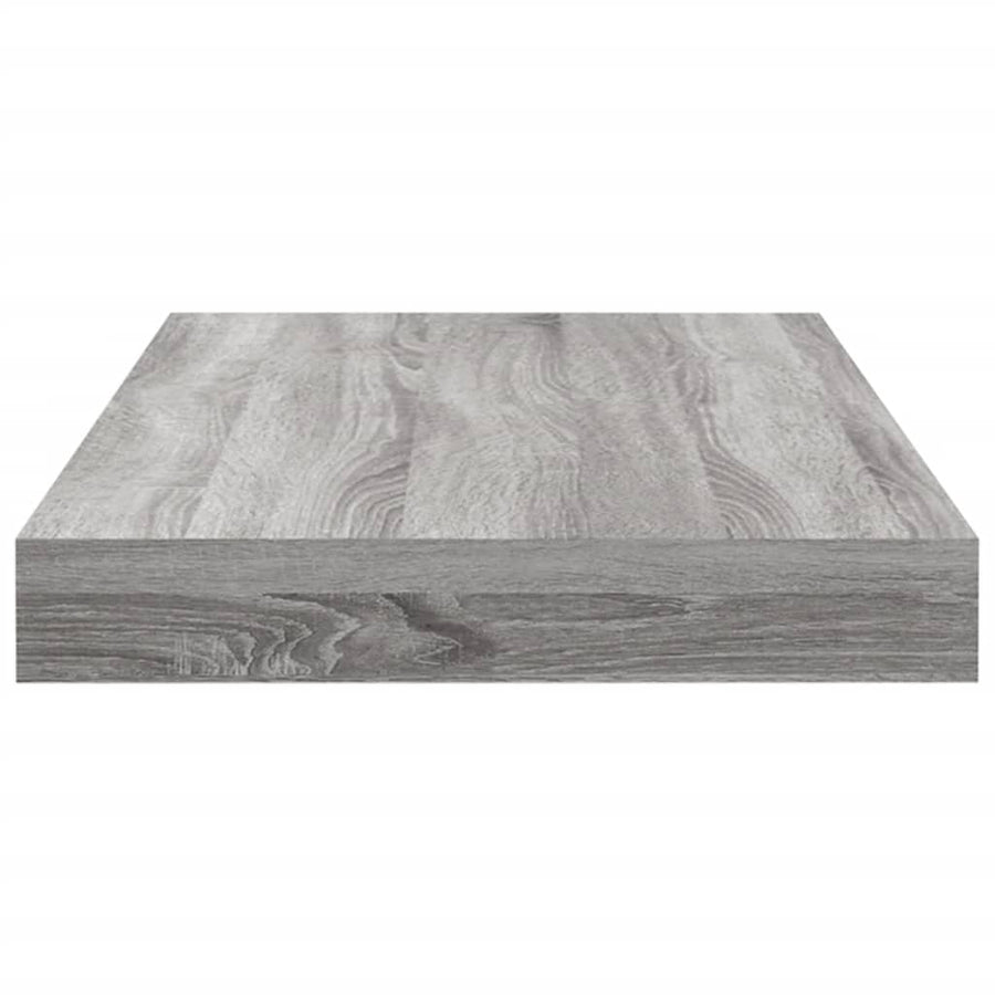 Wandschappen 40X10X1,5 Cm Bewerkt Hout Eiken Grijs Sonoma 40 x 10 x 1.5 cm
