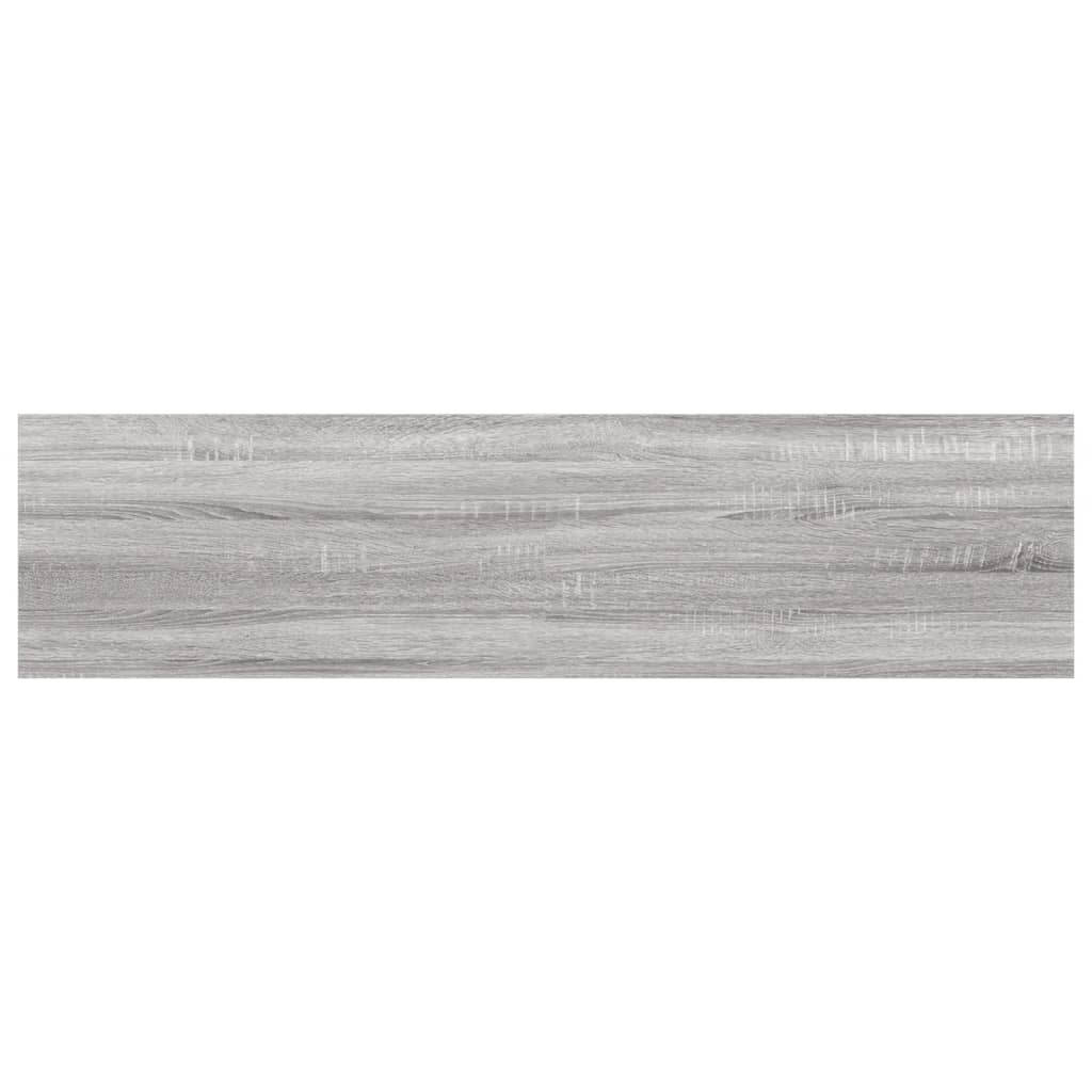 Wandschappen 40X10X1,5 Cm Bewerkt Hout Eiken Grijs Sonoma 40 x 10 x 1.5 cm