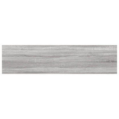 Wandschappen 40X10X1,5 Cm Bewerkt Hout Eiken Grijs Sonoma 40 x 10 x 1.5 cm