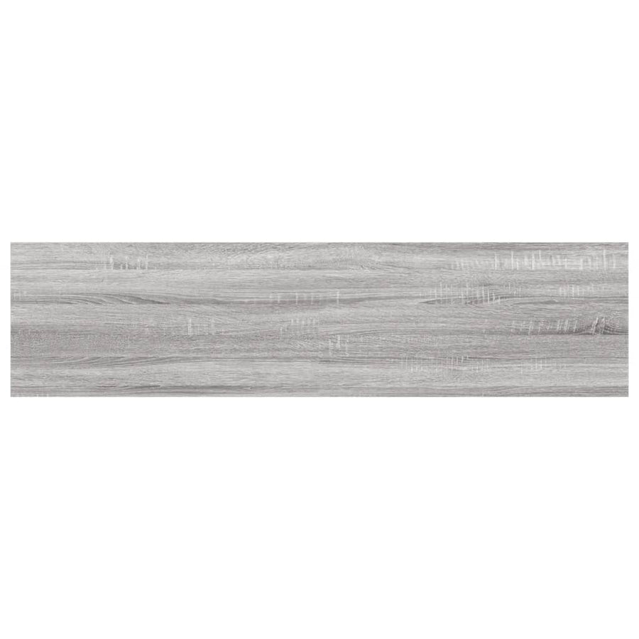 Wandschappen 40X10X1,5 Cm Bewerkt Hout Eiken Grijs Sonoma 40 x 10 x 1.5 cm