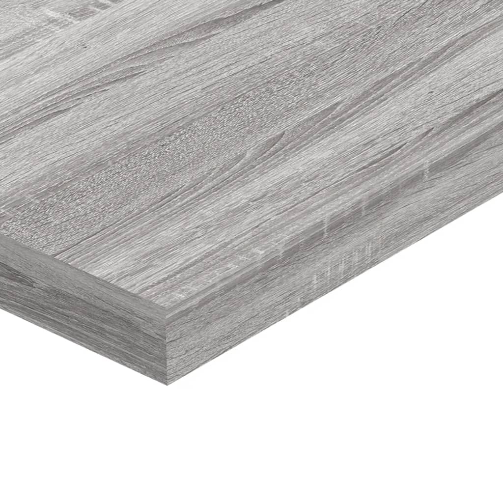 Wandschappen 40X10X1,5 Cm Bewerkt Hout Eiken Grijs Sonoma 40 x 10 x 1.5 cm