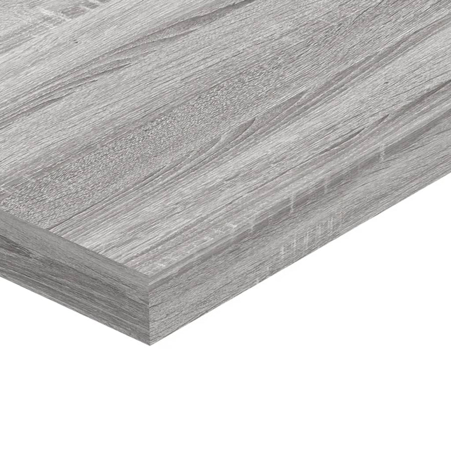 Wandschappen 40X10X1,5 Cm Bewerkt Hout Eiken Grijs Sonoma 40 x 10 x 1.5 cm