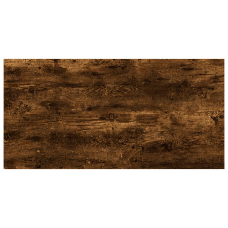 Wandschappen 4 st 40x20x1,5 cm bewerkt hout gerookt eikenkleur