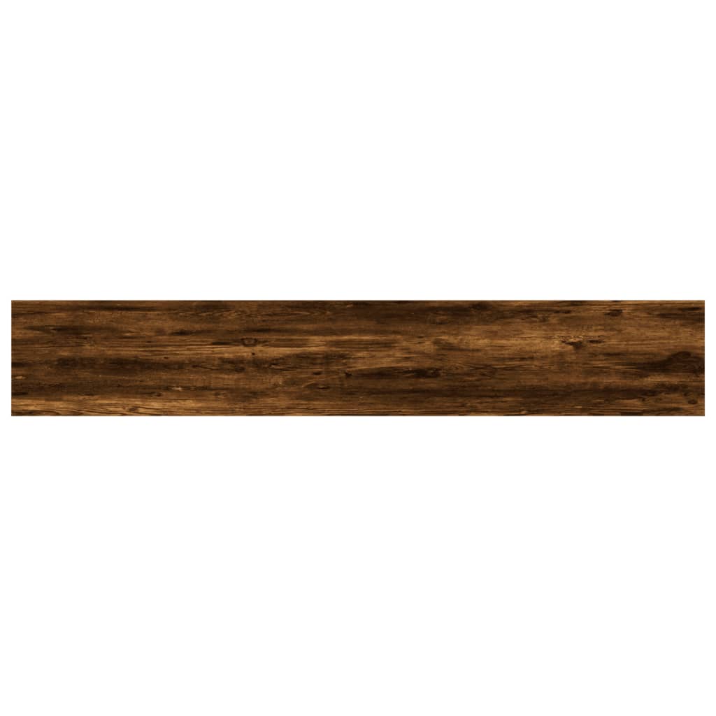Wandschappen 4 St 60X10X1,5 Cm Bewerkt Hout Gerookt Eikenkleur 60 x 10 x 1.5 cm