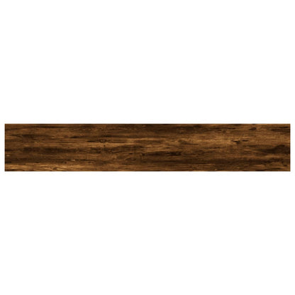 Wandschappen 4 St 60X10X1,5 Cm Bewerkt Hout Gerookt Eikenkleur 60 x 10 x 1.5 cm