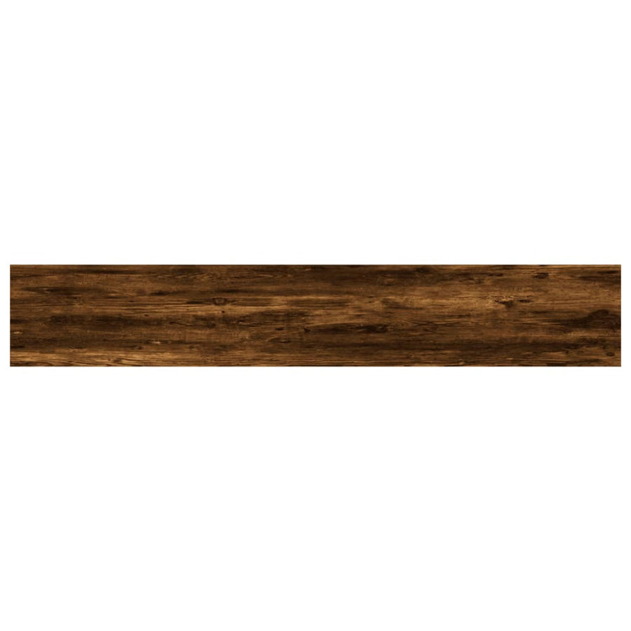 Wandschappen 4 St 60X10X1,5 Cm Bewerkt Hout Gerookt Eikenkleur 60 x 10 x 1.5 cm