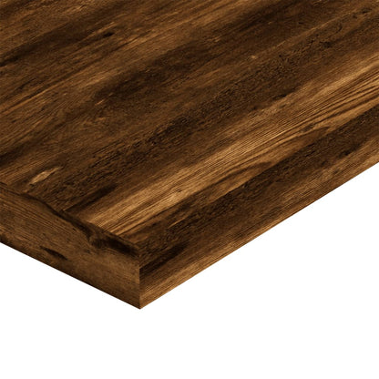 Wandschappen 4 St 60X10X1,5 Cm Bewerkt Hout Gerookt Eikenkleur 60 x 10 x 1.5 cm