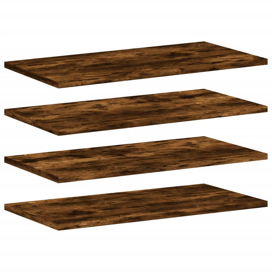 Wandschappen 60X20X1,5 Cm Bewerkt Hout Kleur Gerookt Eiken 4 60 x 20 x 1.5 cm