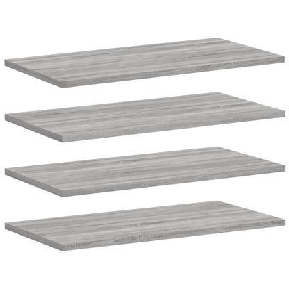 Wandschappen 4 St 60X30X1,5 Cm Bewerkt Hout Grijs Sonoma Eiken