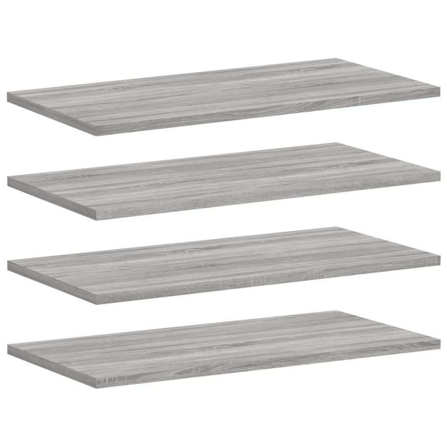 Wandschappen 4 St 60X30X1,5 Cm Bewerkt Hout Grijs Sonoma Eiken