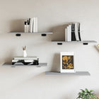 Wandschappen 4 st 60x30x1,5 cm grijs sonoma eiken