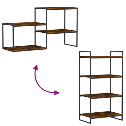 Wandschappen 4 St 60X40X1,5 Cm Bewerkt Hout Gerookt Eikenkleur