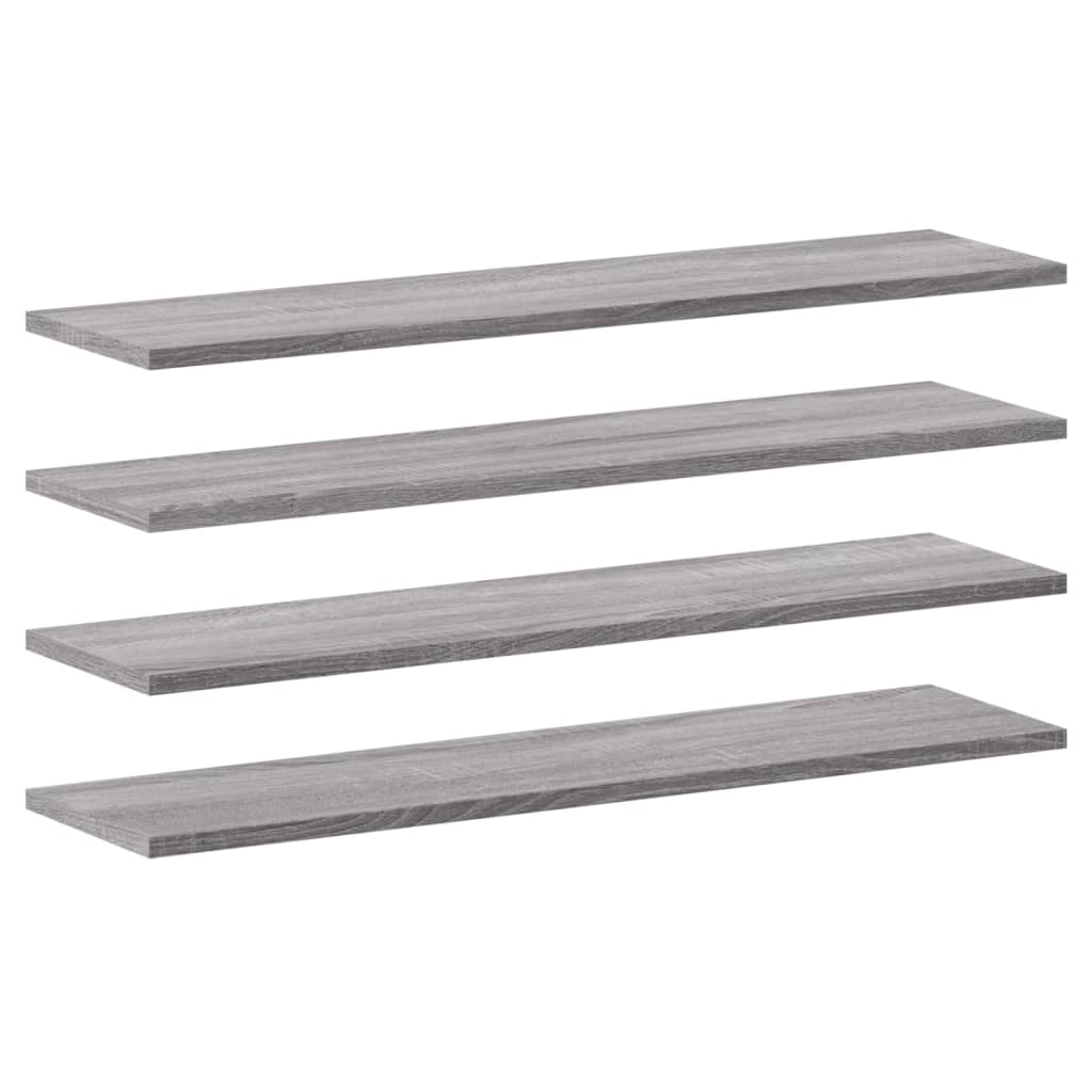 Wandschappen 80X20X1,5 Cm Bewerkt Hout Eiken Grijs Sonoma 4 80 x 20 x 1.5 cm