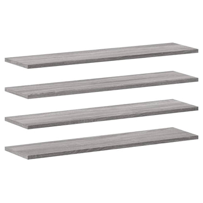 Wandschappen 80X20X1,5 Cm Bewerkt Hout Eiken Grijs Sonoma 4 80 x 20 x 1.5 cm