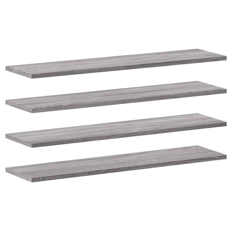 Wandschappen 80X20X1,5 Cm Bewerkt Hout Eiken Grijs Sonoma 4 80 x 20 x 1.5 cm