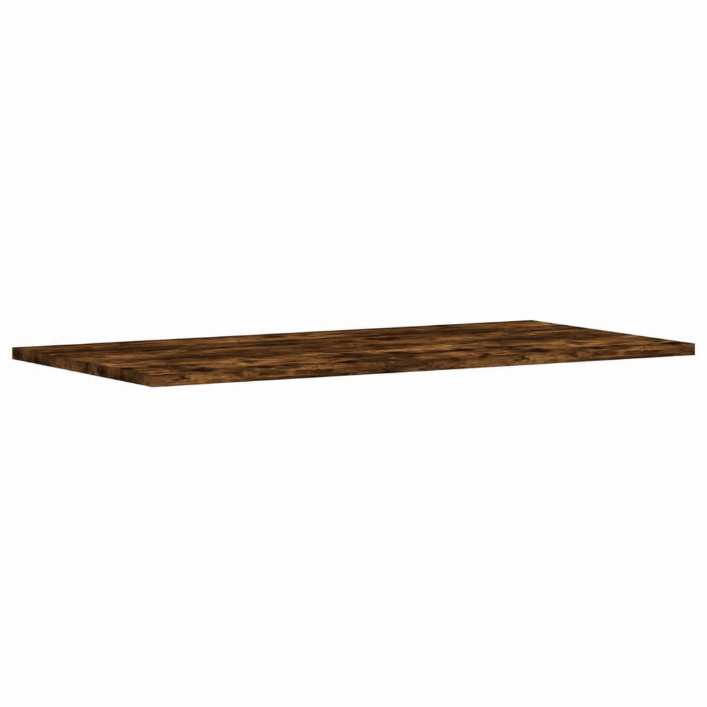 Wandschappen 4 st 80x40x1,5 cm bewerkt hout gerookt eikenkleur