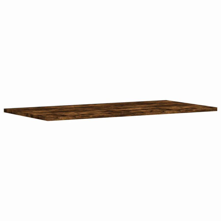 Wandschappen 4 st 80x40x1,5 cm bewerkt hout gerookt eikenkleur