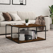 Wandschappen 4 st 80x40x1.5 cm bewerkt hout gerookt eiken