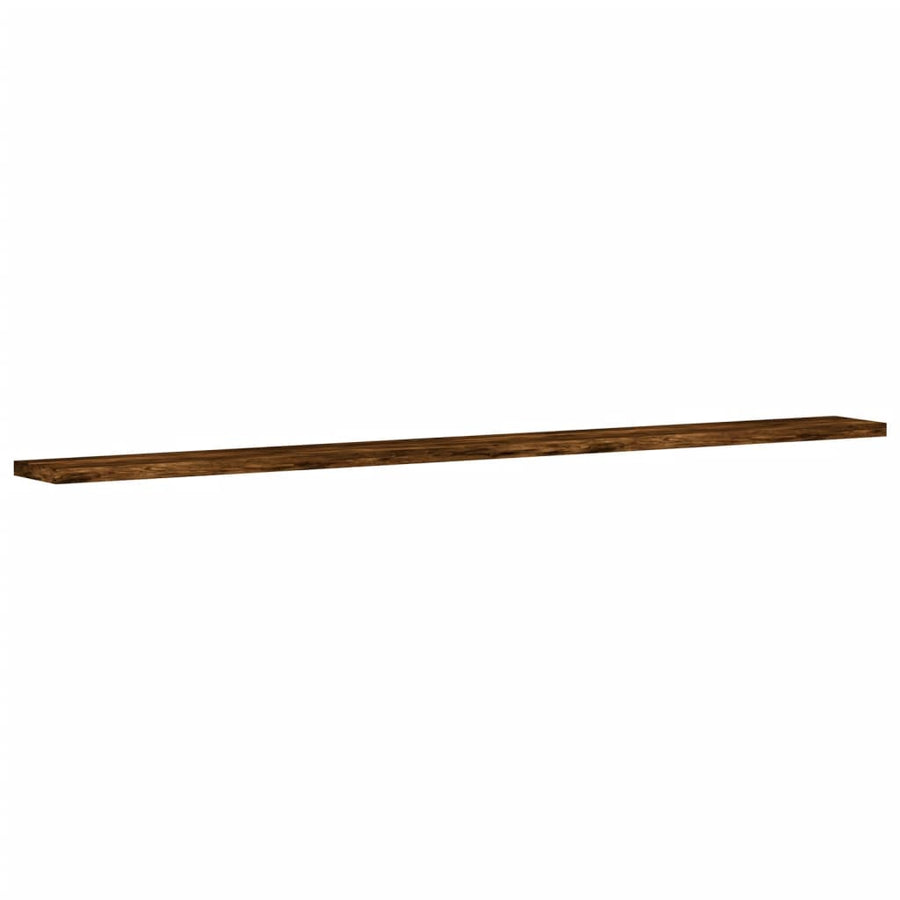 Wandschappen 100X10X1,5 Cm Bewerkt Hout Kleur Gerookt Eiken 4 100 x 10 x 1.5 cm