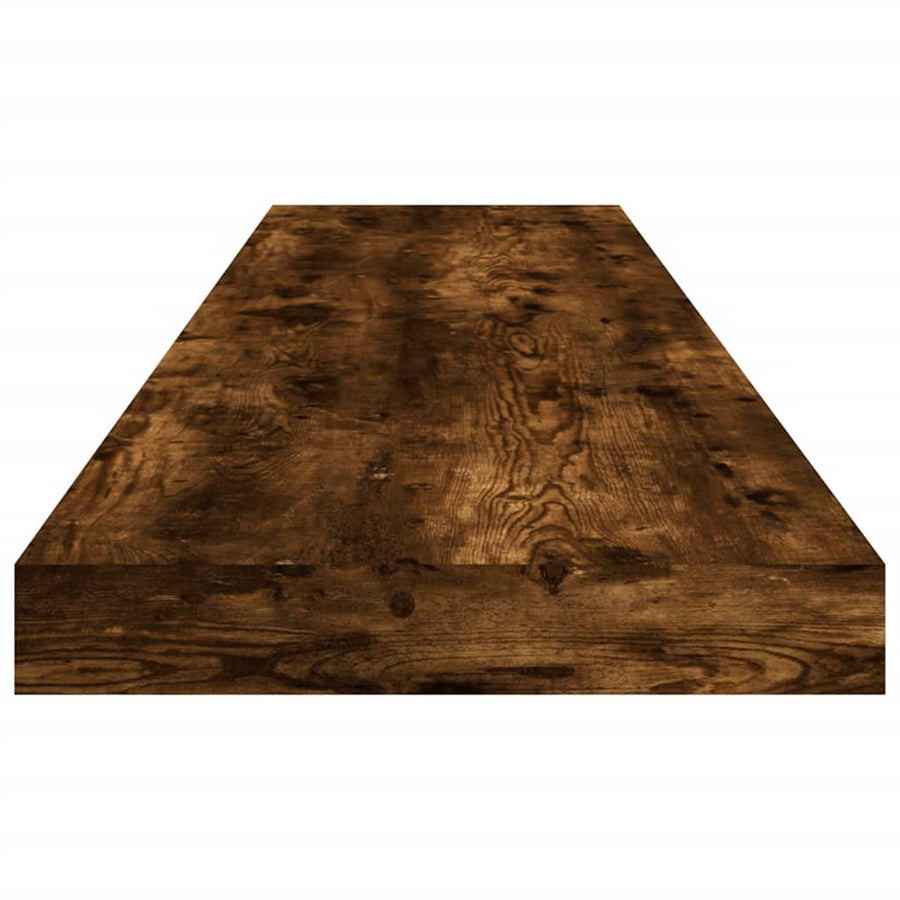 Wandschappen 100X10X1,5 Cm Bewerkt Hout Kleur Gerookt Eiken 4 100 x 10 x 1.5 cm