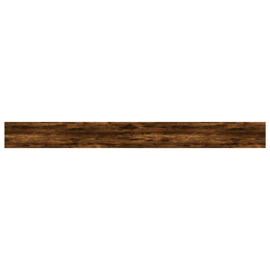 Wandschappen 100X10X1,5 Cm Bewerkt Hout Kleur Gerookt Eiken 4 100 x 10 x 1.5 cm