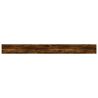 Wandschappen 100X10X1,5 Cm Bewerkt Hout Kleur Gerookt Eiken 4 100 x 10 x 1.5 cm