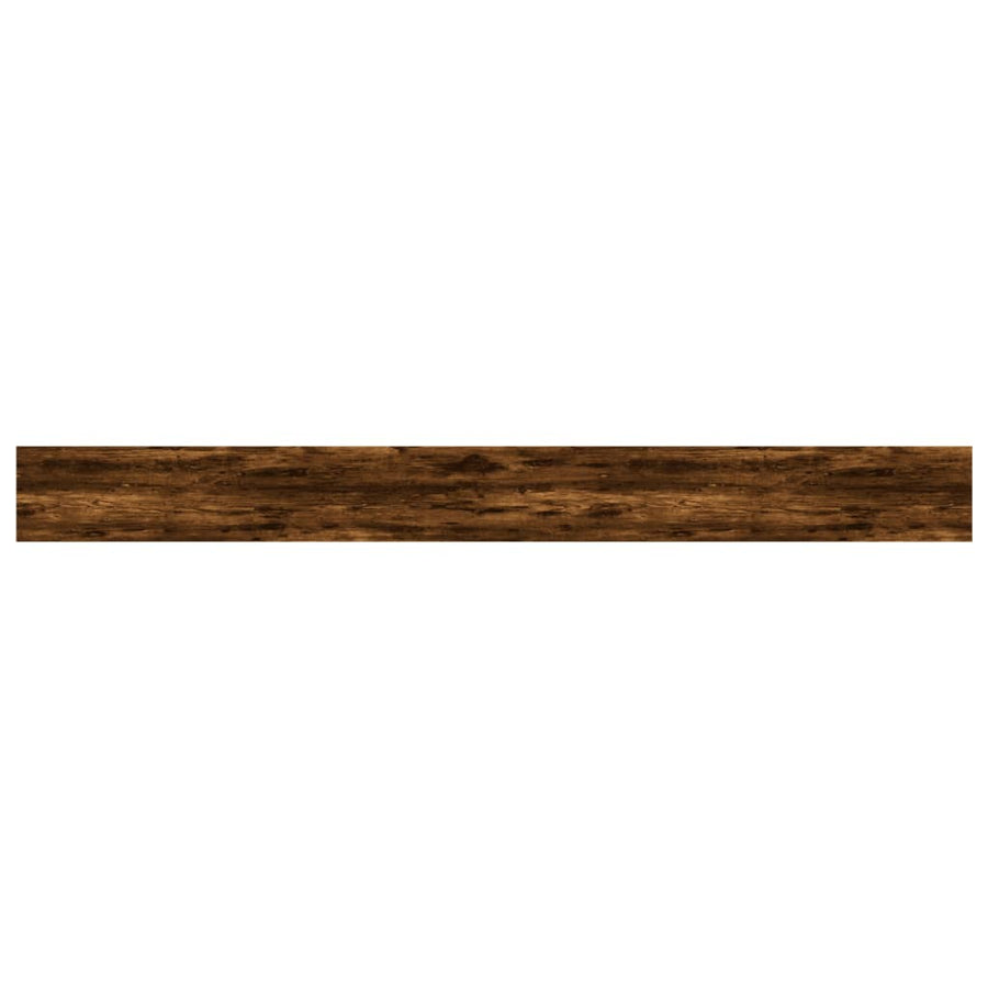 Wandschappen 100X10X1,5 Cm Bewerkt Hout Kleur Gerookt Eiken 4 100 x 10 x 1.5 cm