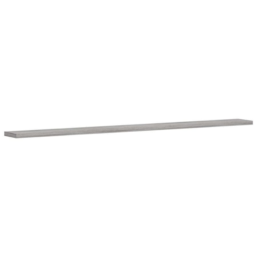 Wandschappen 4 st 100x10x1,5 cm bewerkt hout grijs sonoma eiken