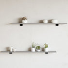 Wandschappen 4 st 100x10x1,5 cm grijs sonoma eiken