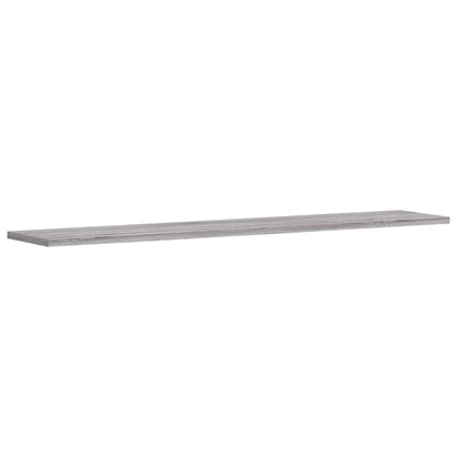Wandschappen 4 st 100x20x1,5 cm bewerkt hout grijs sonoma eiken