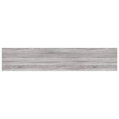 Wandschappen 4 st 100x20x1,5 cm bewerkt hout grijs sonoma eiken