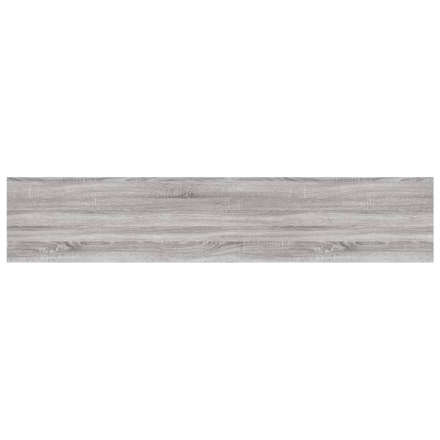 Wandschappen 4 st 100x20x1,5 cm bewerkt hout grijs sonoma eiken