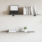 Wall shelves 4 pcs 100x20x1.5 cm processed wood grey Sonoma oak