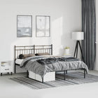 Bedframe metaal 135x190 cm zwart
