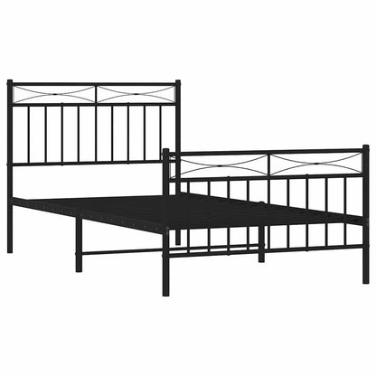 Bedframe Met Hoofd- En Voeteneinde Metaal 100 x 190 cm