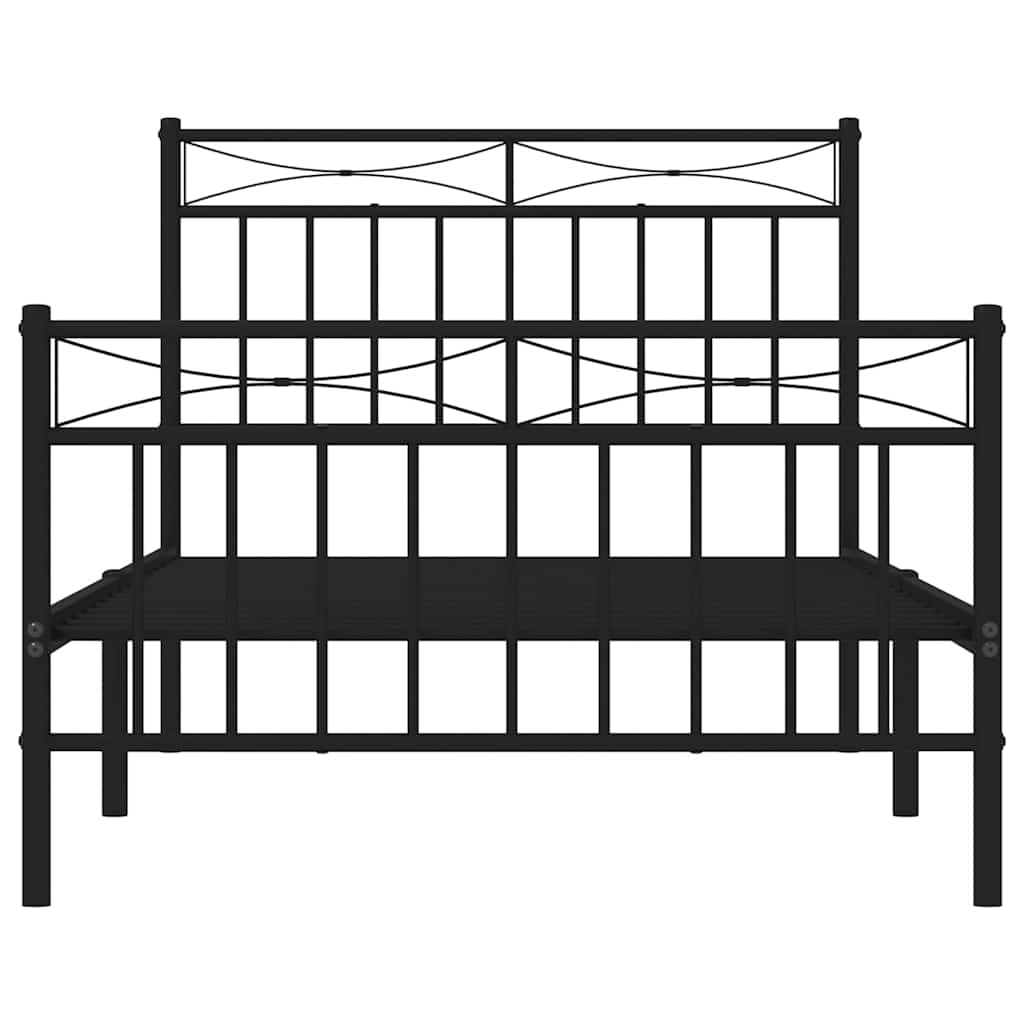 Bedframe Met Hoofd- En Voeteneinde Metaal 100 x 190 cm