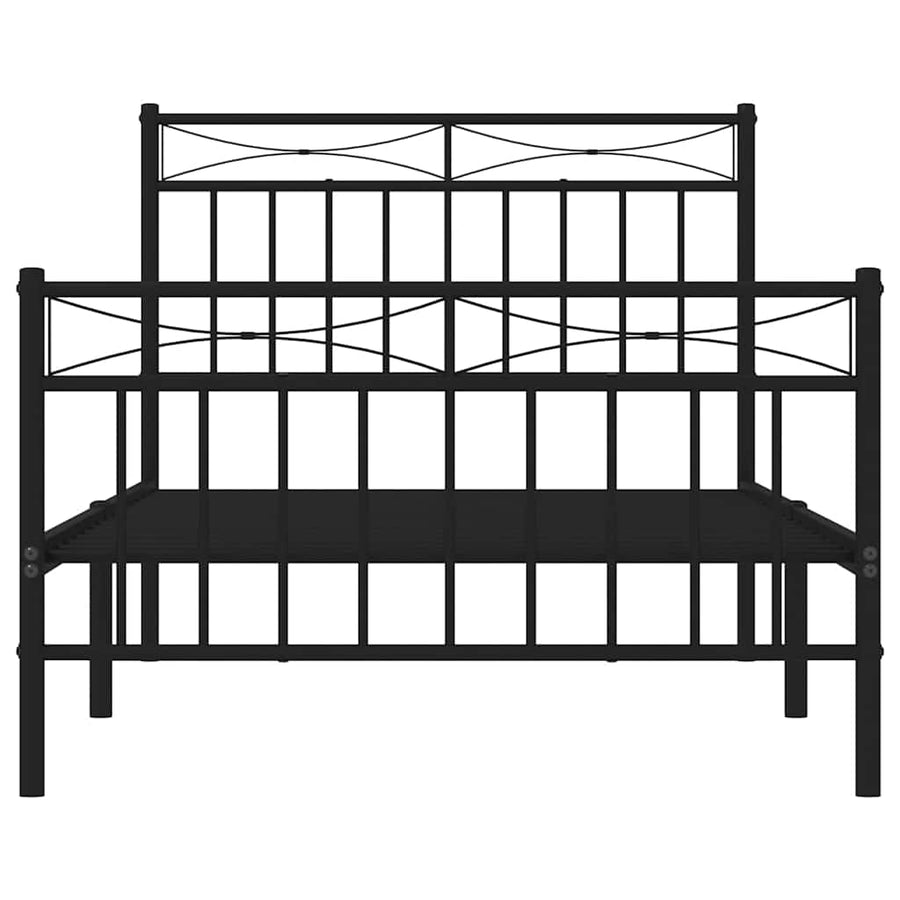 Bedframe Met Hoofd- En Voeteneinde Metaal 100 x 190 cm