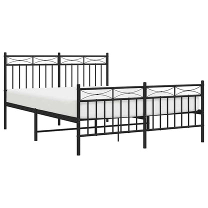 Bedframe Met Hoofd- En Voeteneinde Metaal 135 x 190 cm