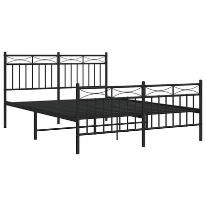 Bedframe Met Hoofd- En Voeteneinde Metaal 135 x 190 cm