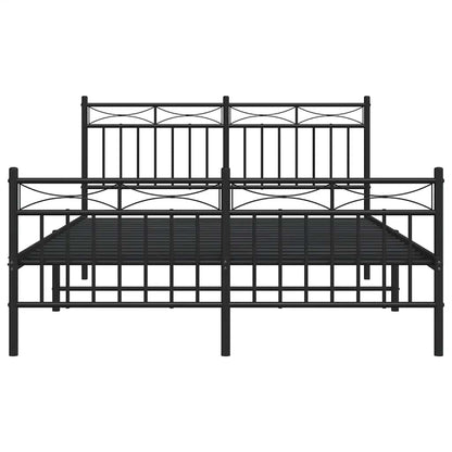 Bedframe Met Hoofd- En Voeteneinde Metaal 135 x 190 cm