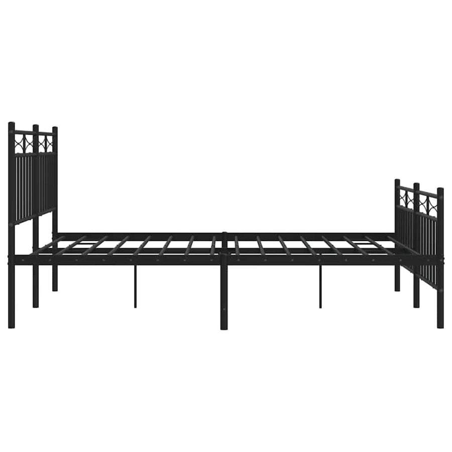Bedframe Met Hoofd- En Voeteneinde Metaal 135 x 190 cm