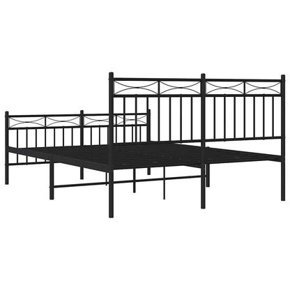 Bedframe Met Hoofd- En Voeteneinde Metaal 135 x 190 cm