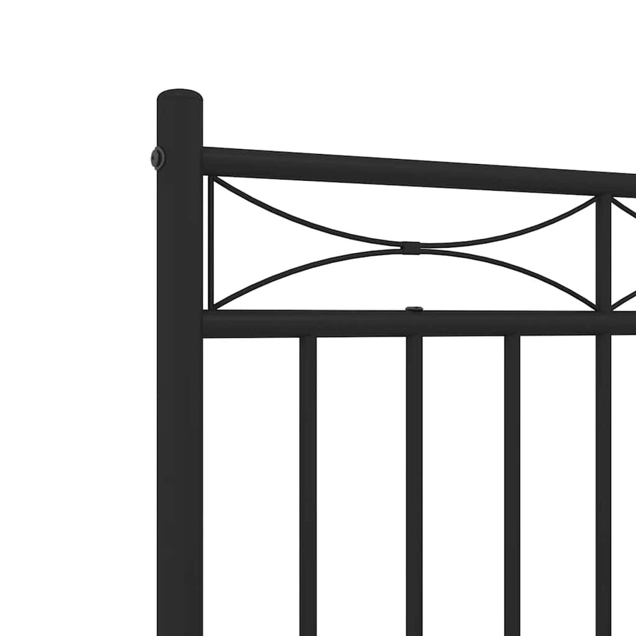 Bedframe Met Hoofd- En Voeteneinde Metaal 135 x 190 cm