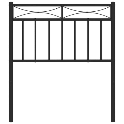 Hoofdbord Metaal 75 cm Zwart