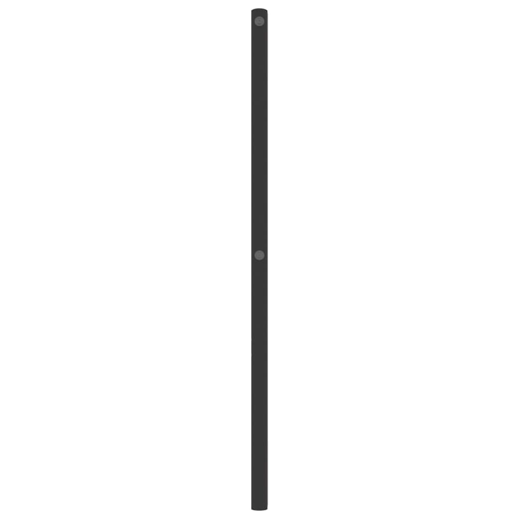 Hoofdbord Metaal 75 cm Zwart