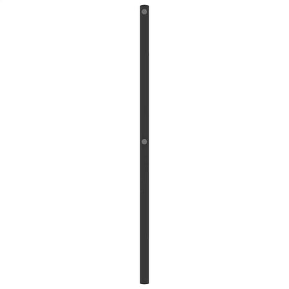 Vervangend hoofdbord 135 cm metaal zwart