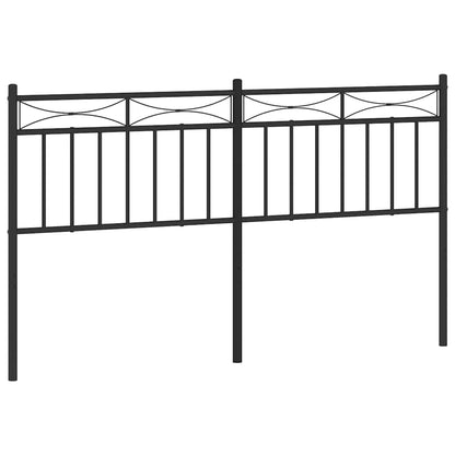 Vervangend hoofdbord 150 cm metaal zwart