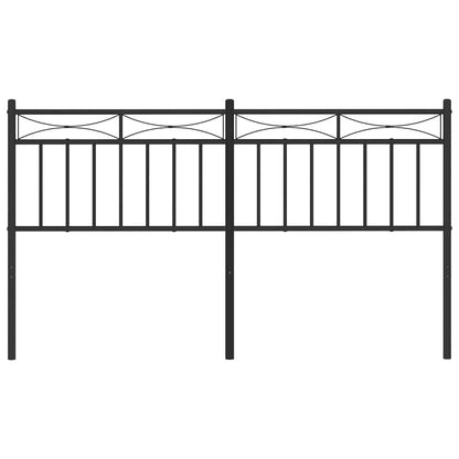 Vervangend hoofdbord 150 cm metaal zwart