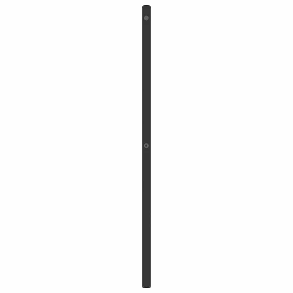 Vervangend hoofdbord 180 cm metaal zwart
