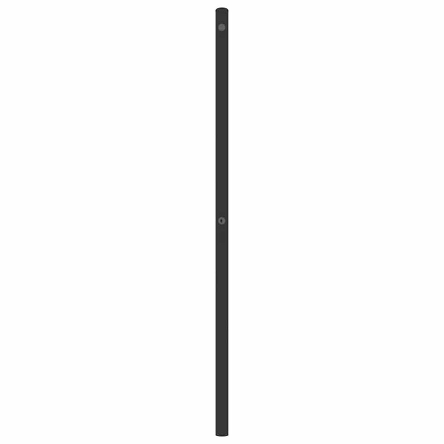 Vervangend hoofdbord 180 cm metaal zwart